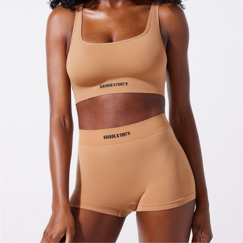 Savage X Fenty by Rihanna Seamless Tan Bralette‎ Top Size XL